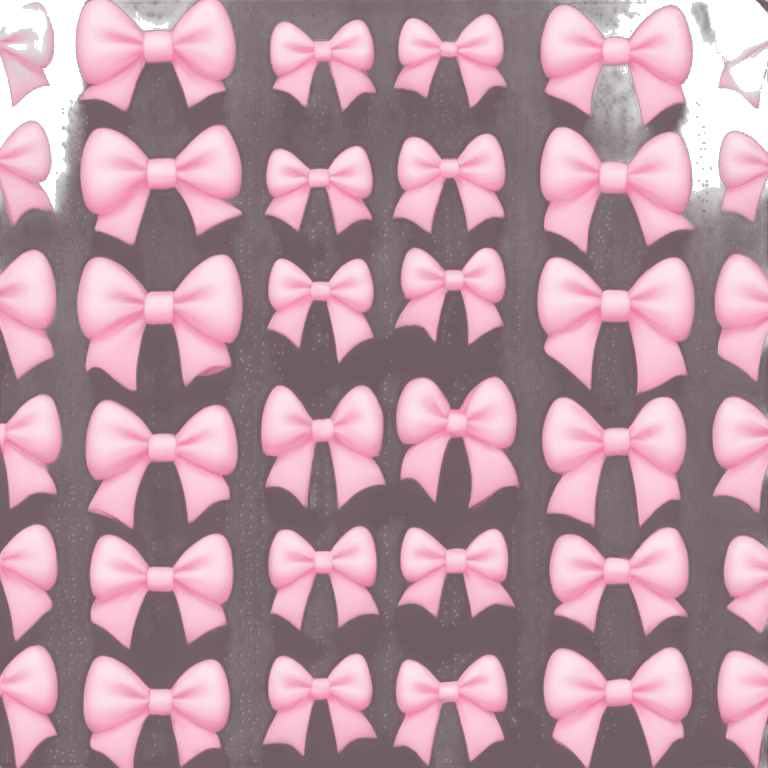 Light pink bows emoji