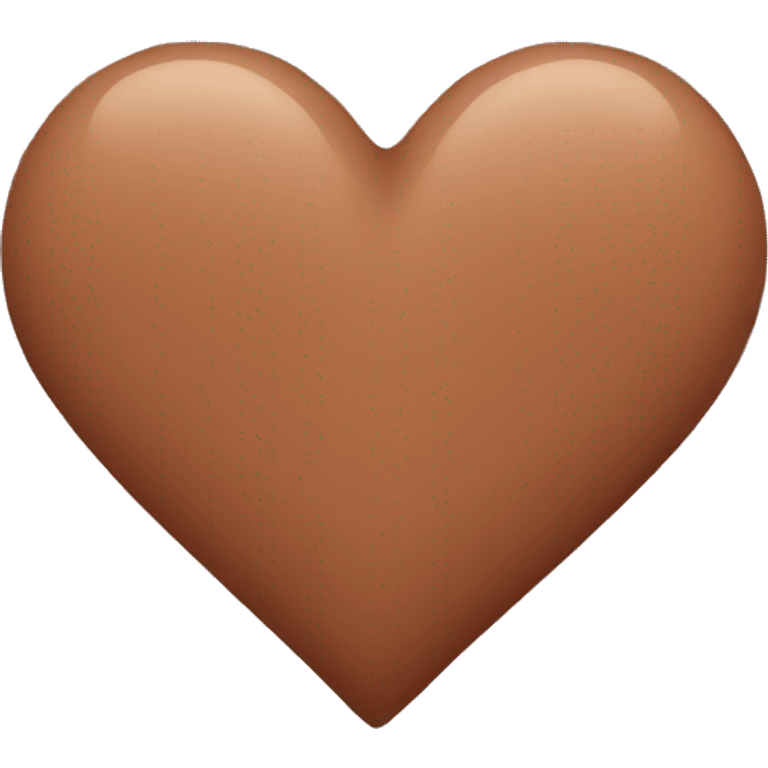 Rosy brown color heart emoji