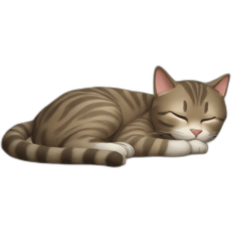 Cat sleeping on the sofa emoji