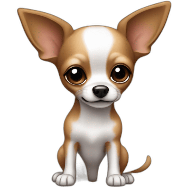 little dog pincher kinda chihuahua, with long face and with black and brown skin color emoji