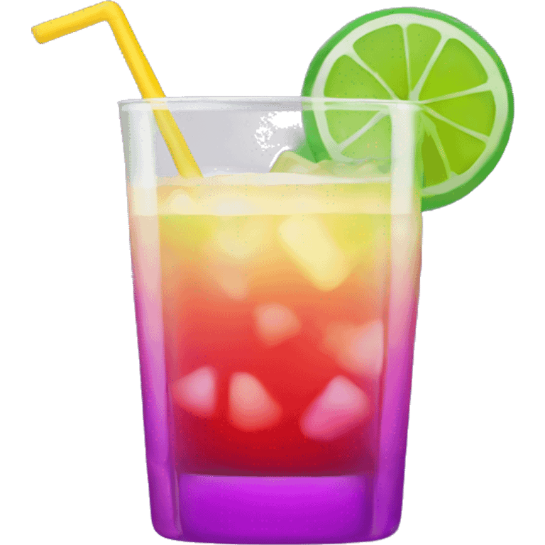 Drink purple green red yellow pink cocktail emoji