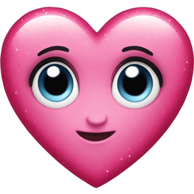 Pink sparkly heart  emoji