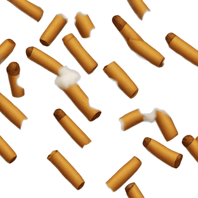 a bag of flour smokes a cigar emoji