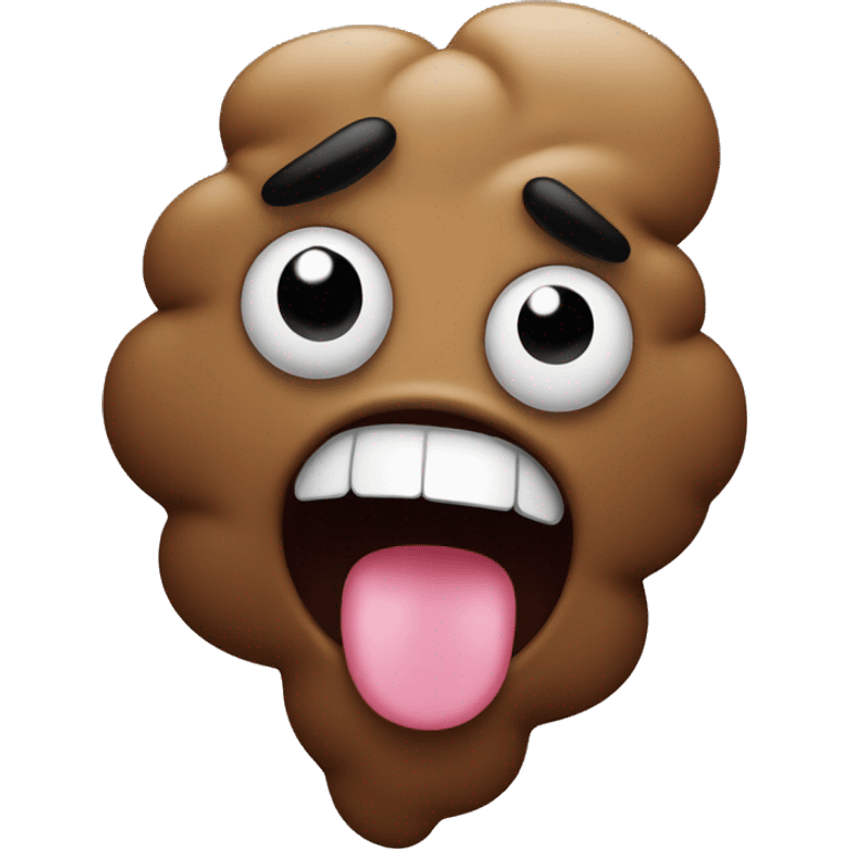 poop emoji but its screaming emoji