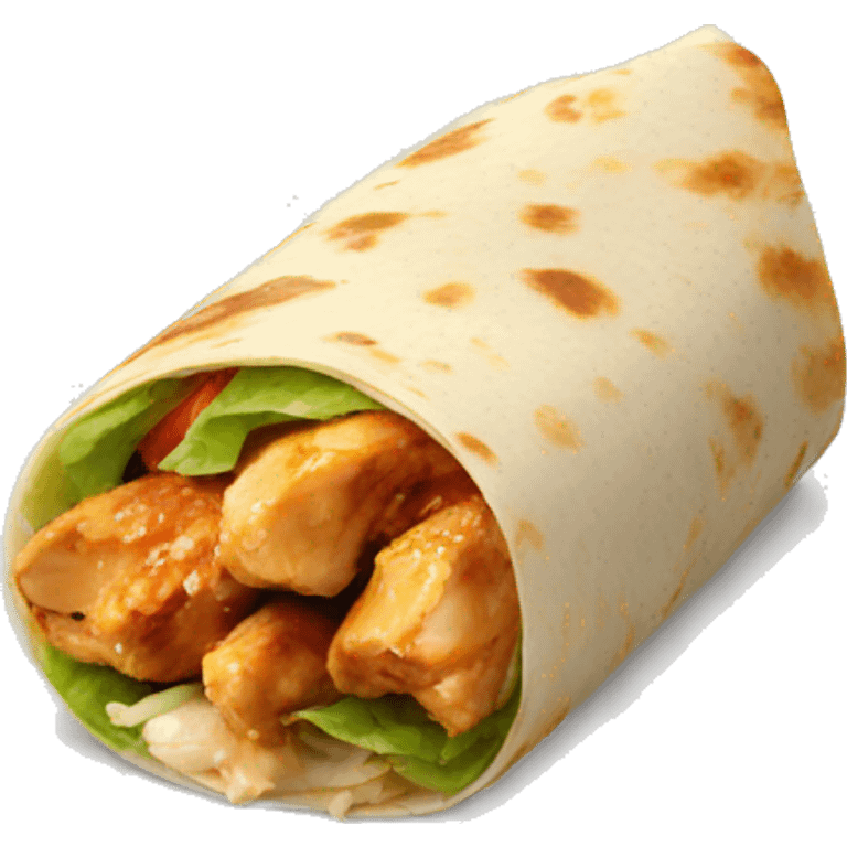 chicken-wrap emoji