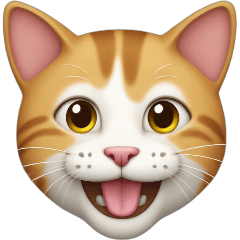 Cat happy emoji