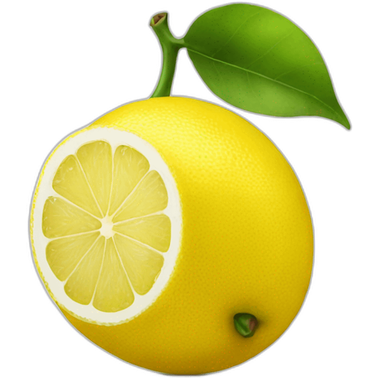 solo lemon on white emoji