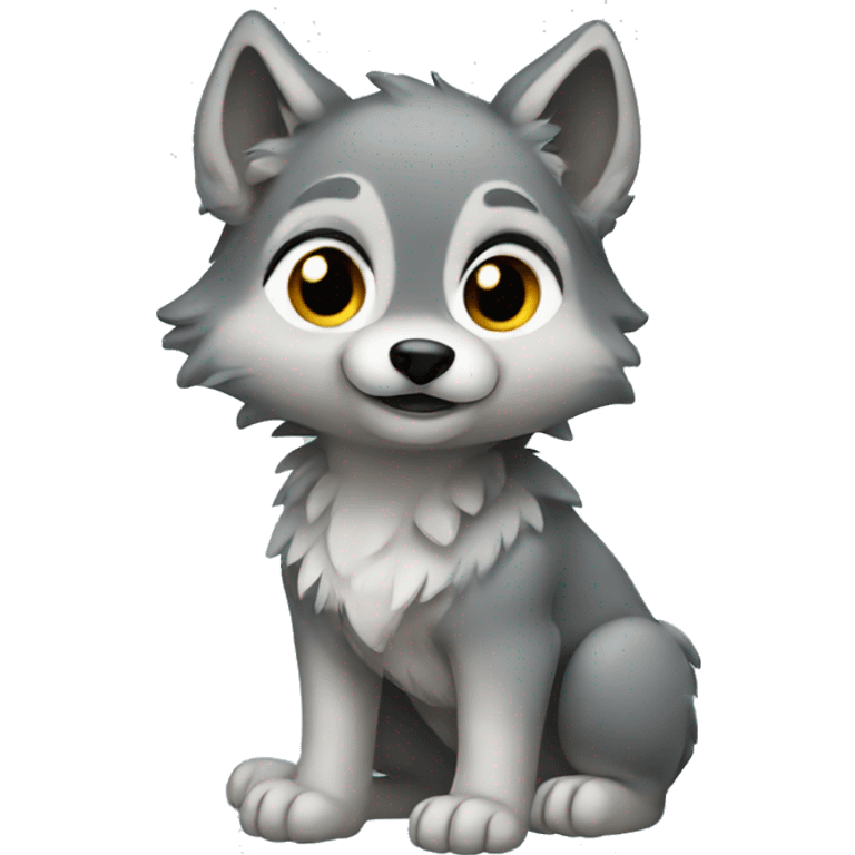 Baby wolf emoji