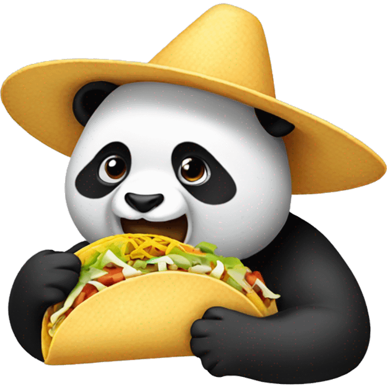 panda eating taco  emoji