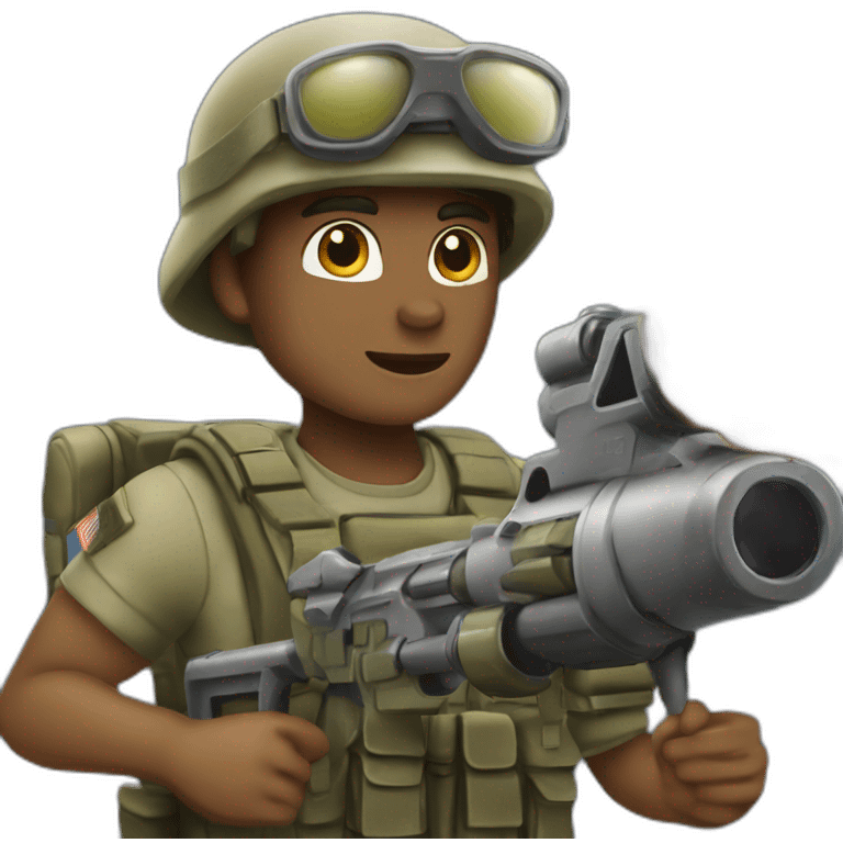 amercian soldier rocket launcher emoji