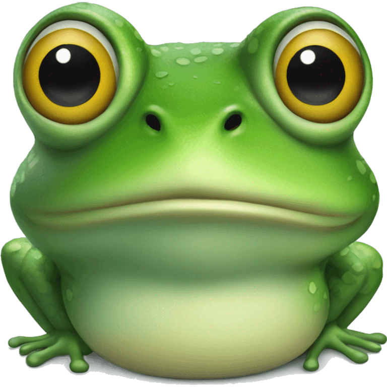 Mr frog with thousand yard stare emoji