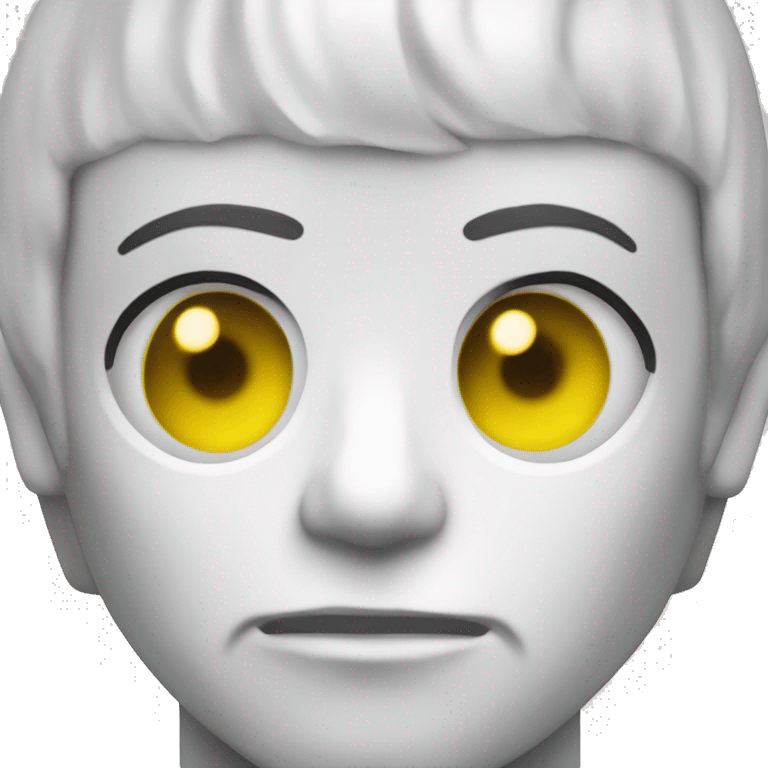 Data the white android with yellow eyes from Star Trek emoji