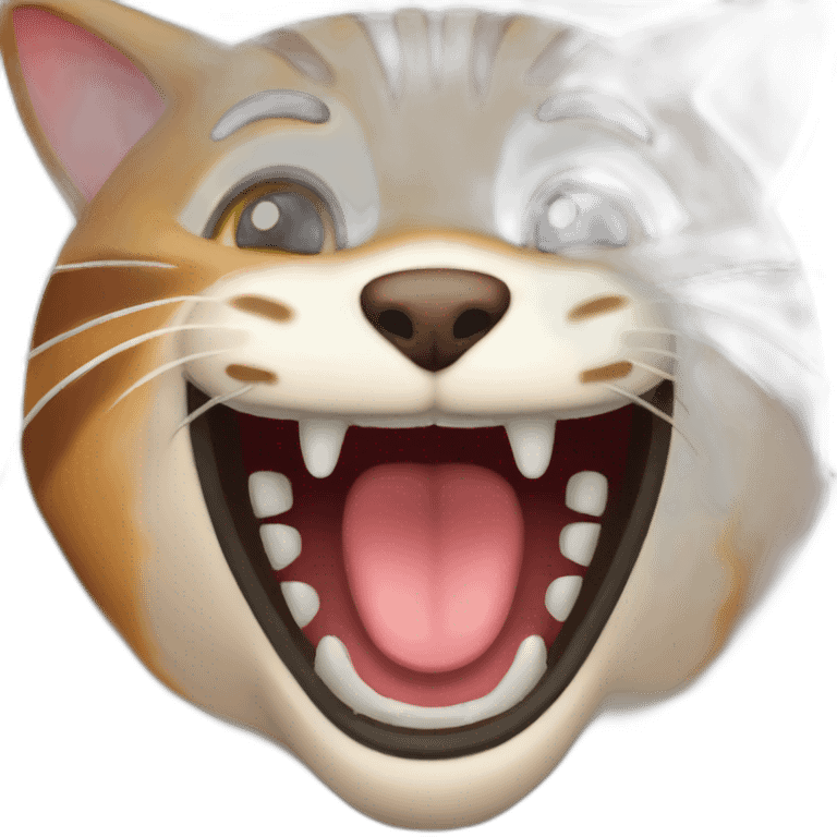 brown-gato-very-happy-with-open-mouth emoji