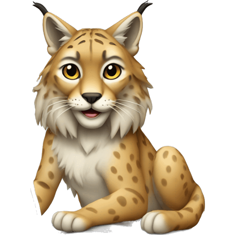 A lynx with a laptop emoji