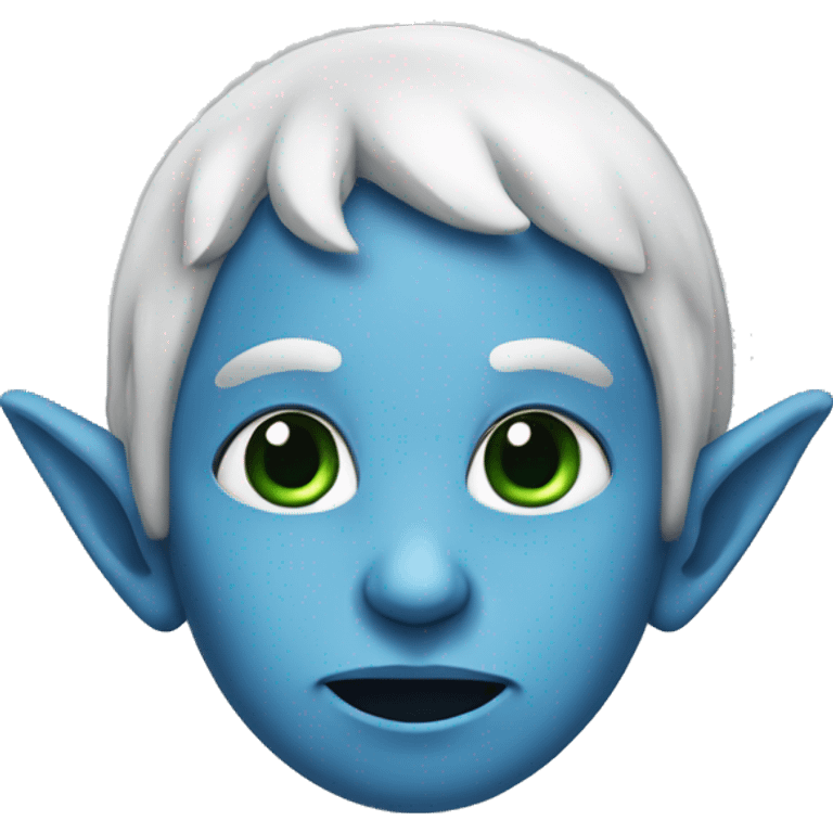 elf with blue skin shoked emoji