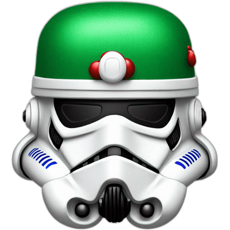 Stormtrooper-santclaus hat emoji