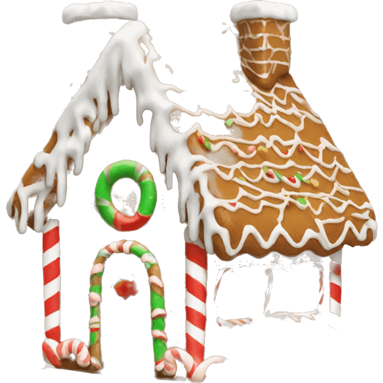 Chrismas gingerbread house emoji