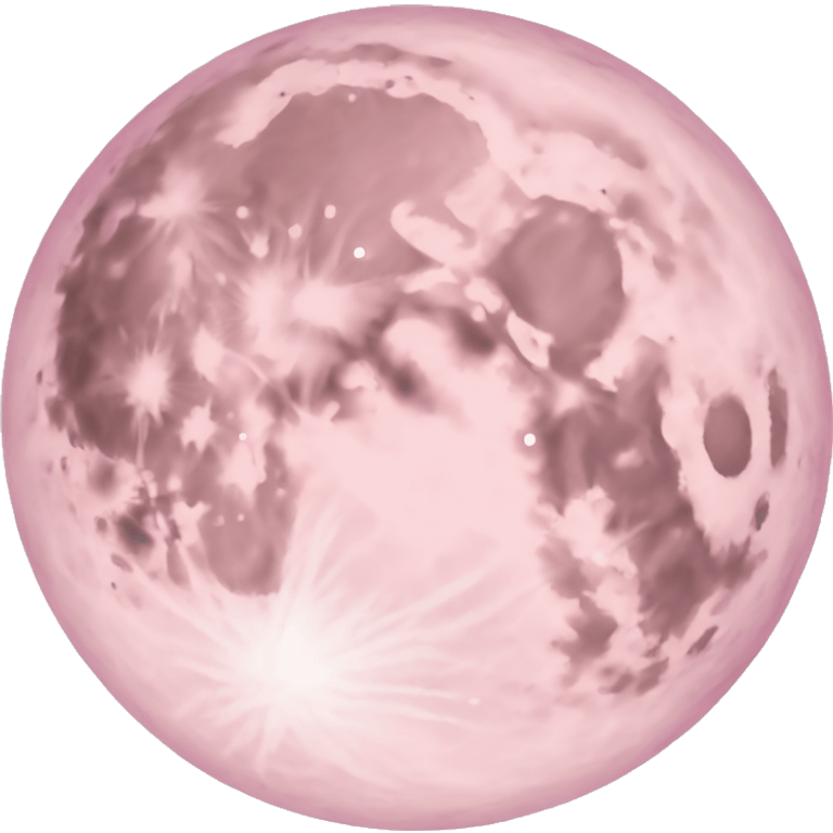 pastel pink moon emoji