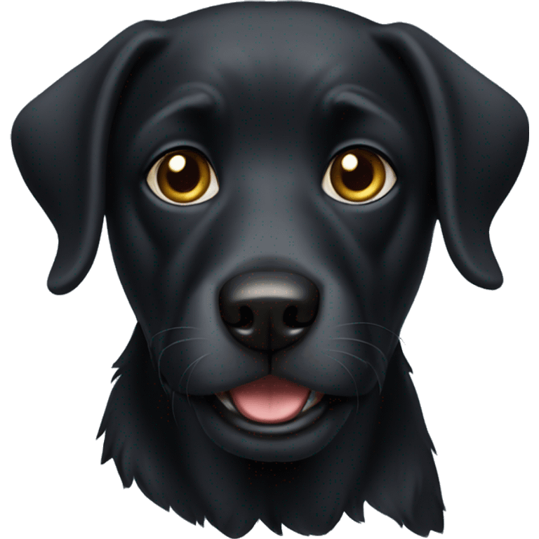 Black dog emoji