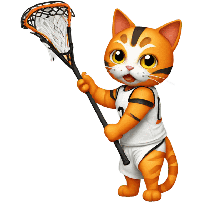 Lacrosse cat orange emoji