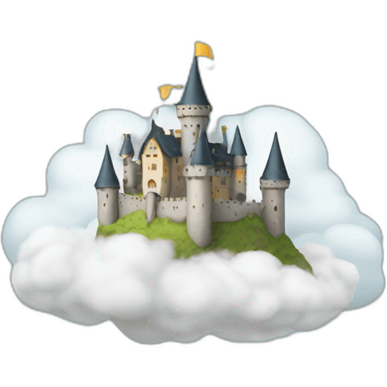 castle on cloud emoji