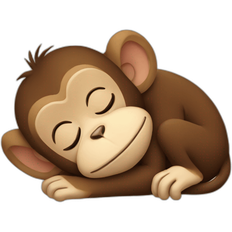 sleeping monkey emoji