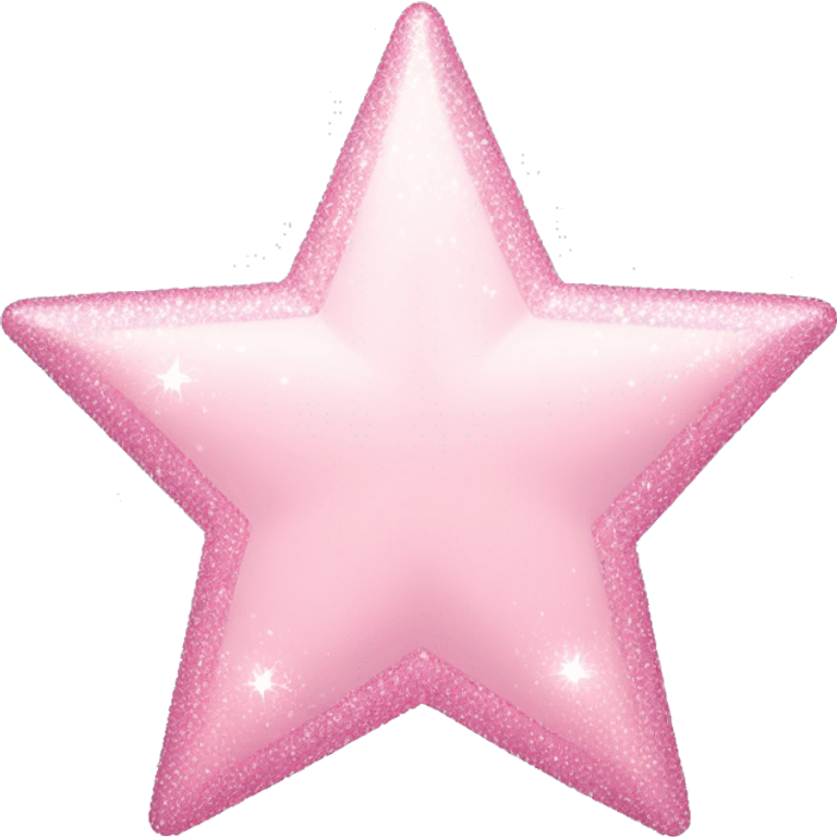 pale pink star sparkle emoji