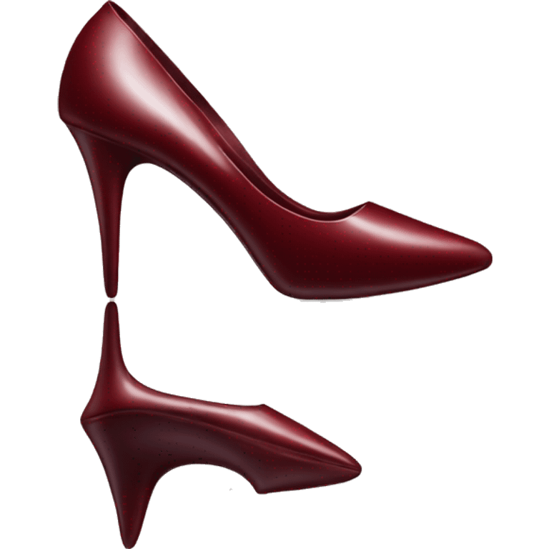 Dark red stiletto  emoji