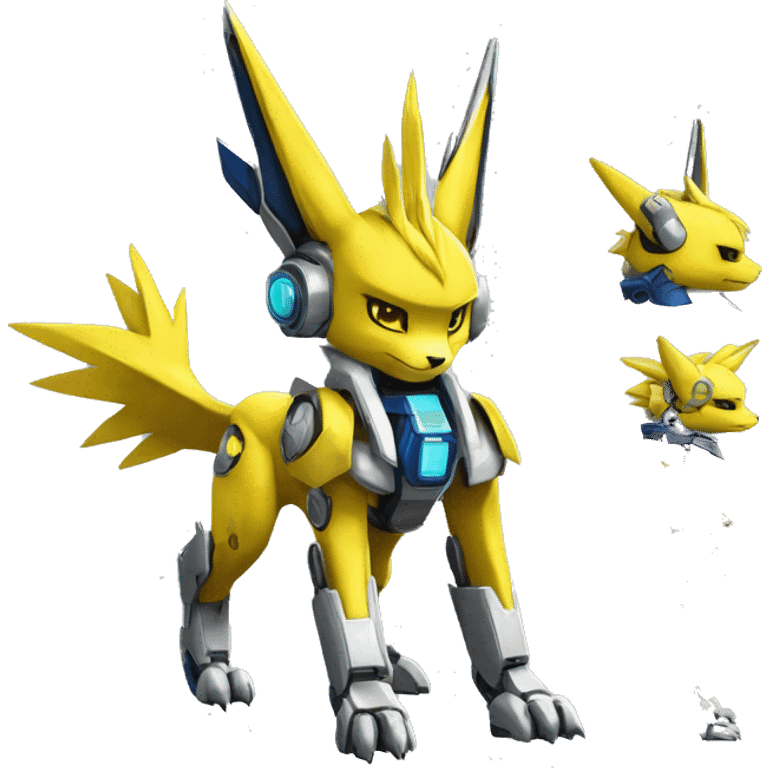 Renamon-Jolteon-Zeraora-medabot-mecha full body emoji