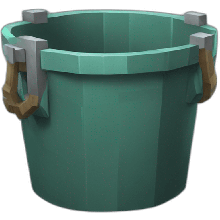 Minecraft bucket emoji