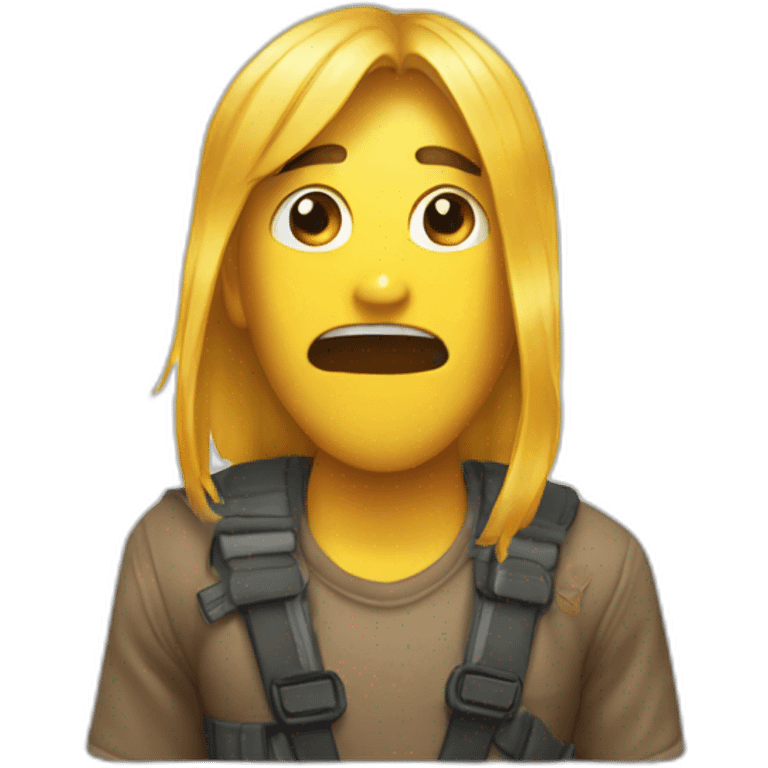 Emoji segurando telha emoji