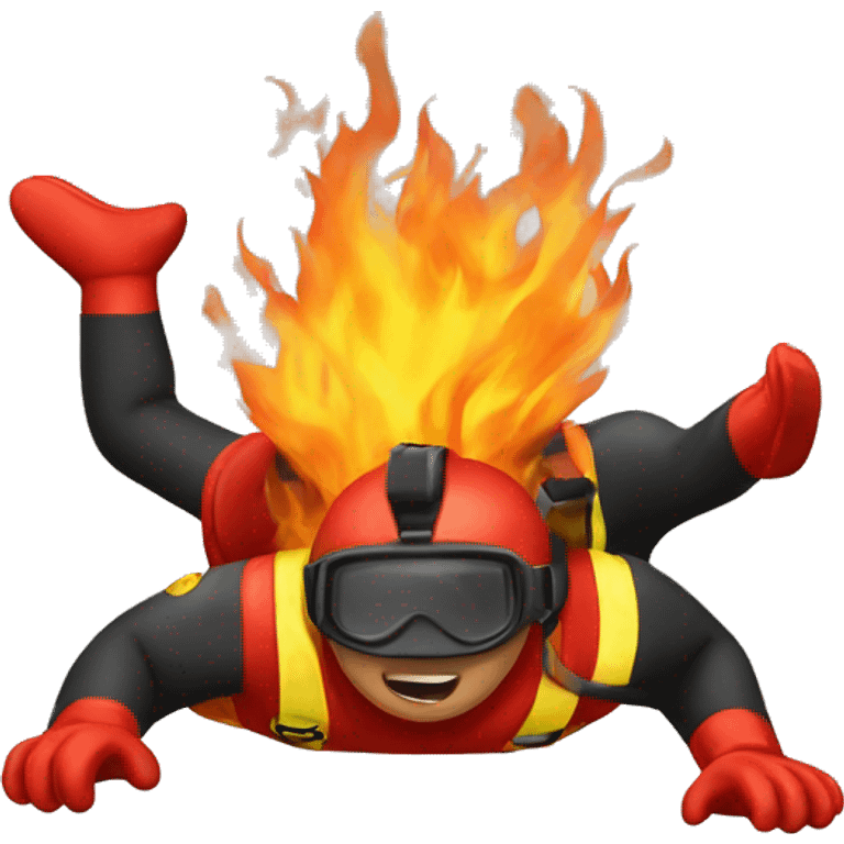 firemann with diving emoji