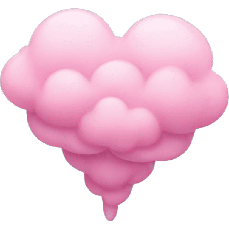 Corazón de nube rosa  emoji