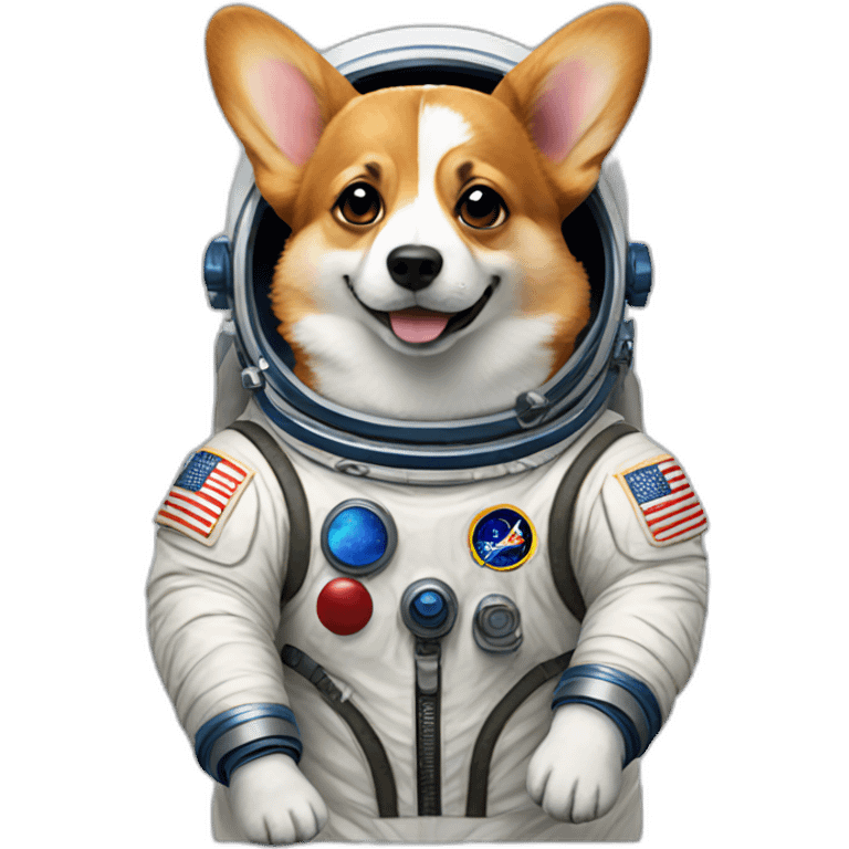 Astronaut corgi emoji