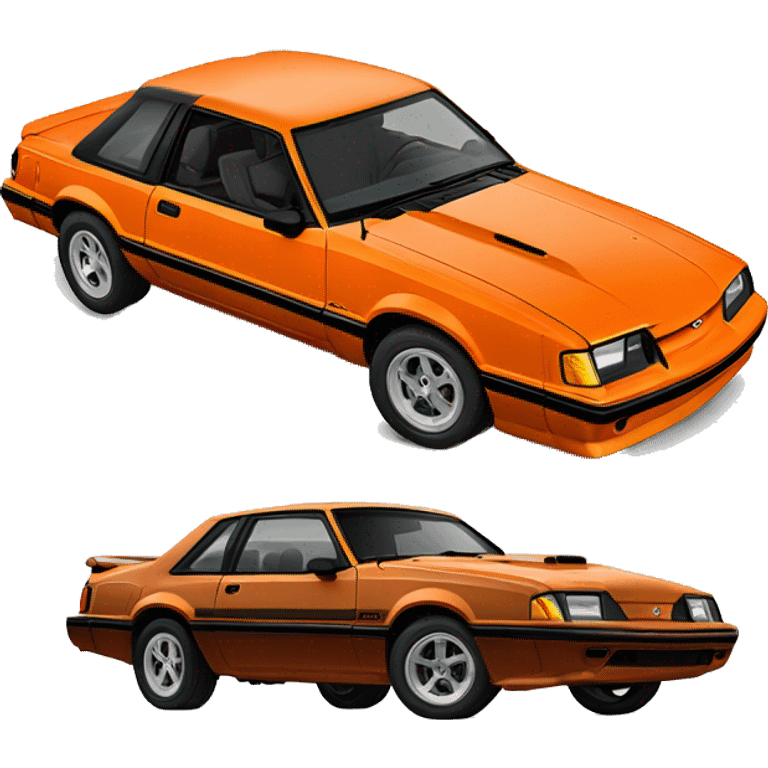 1989 foxbody mustang orange emoji