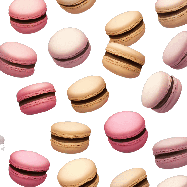 Realistic gradient macaroon emoji