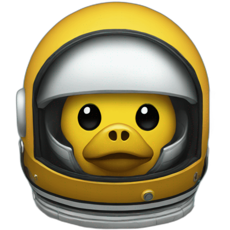 a minnesota loon with an astronaut helmet emoji