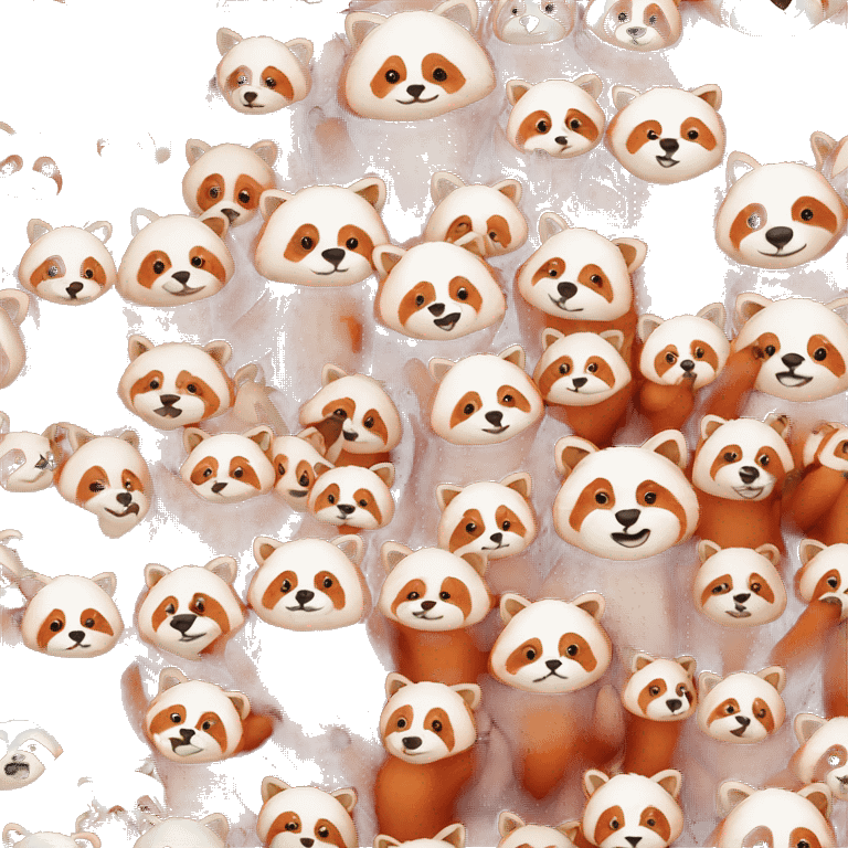 red panda party emoji