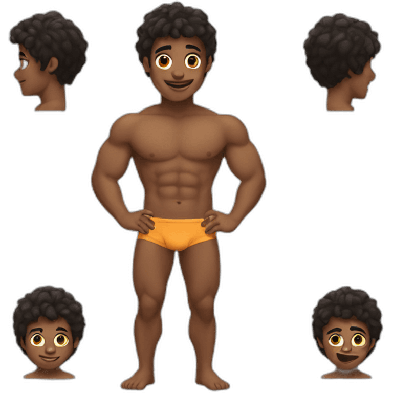 shirtless boy emoji