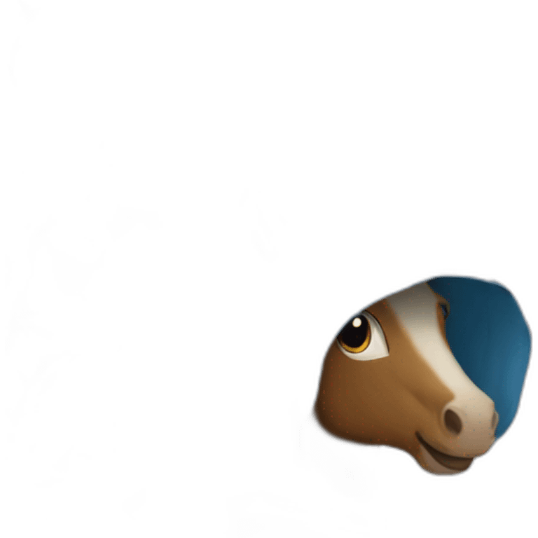 horse wearing blue hoodie emoji