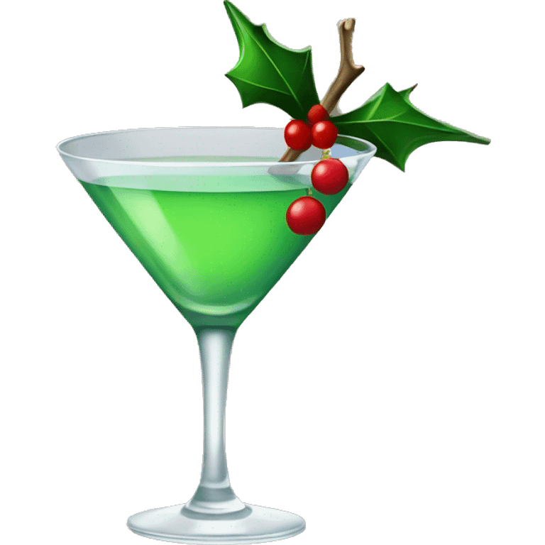 Christmas martini  emoji