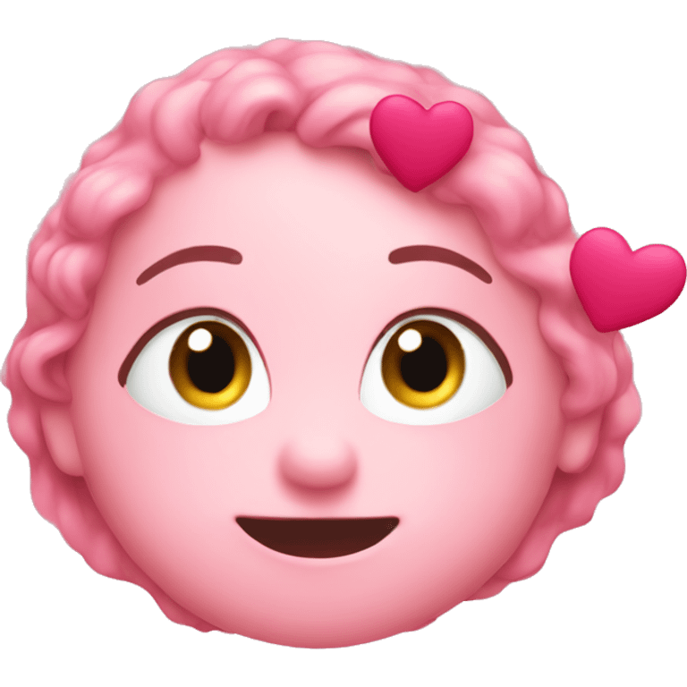 Pink hearts emoji