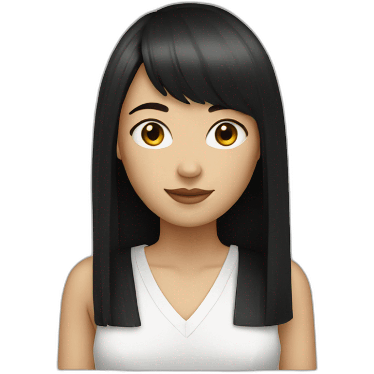 white-woman-with-black-hair-and-fringe emoji