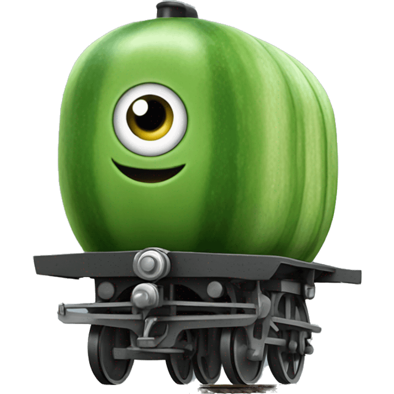 train zuccini on wheels emoji