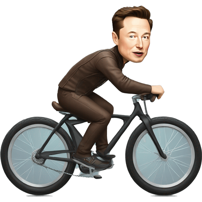 Elon musk on a bike emoji