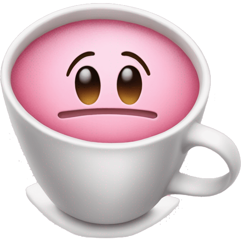 Pink coffe emoji