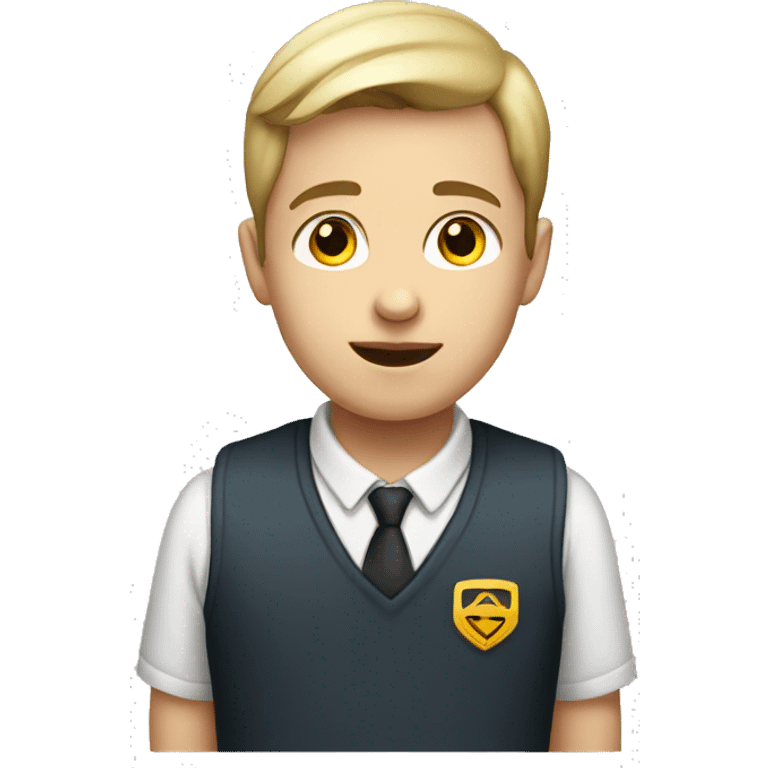 white schoolboy humanitarian emoji