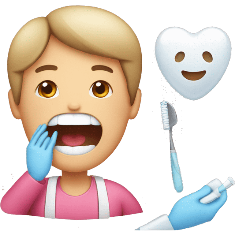 pacientes en el dentista  emoji