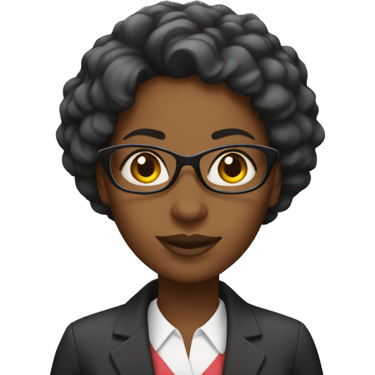 black woman teacher emoji