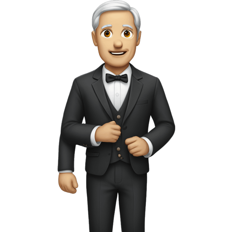 57 year old man  in formal attire emoji